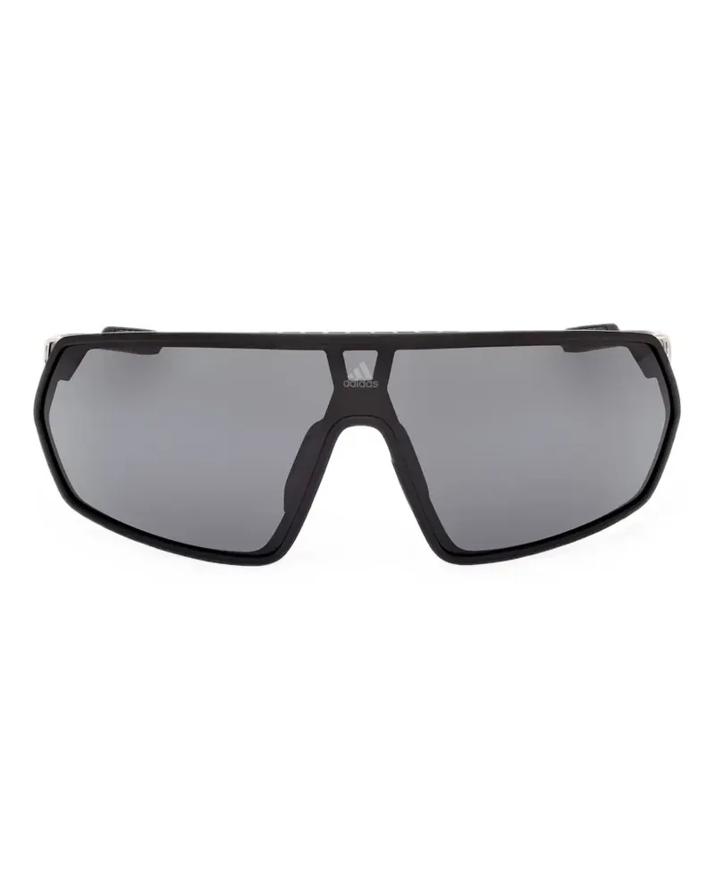 adidas shield-frame sunglasses - Schwarz Schwarz