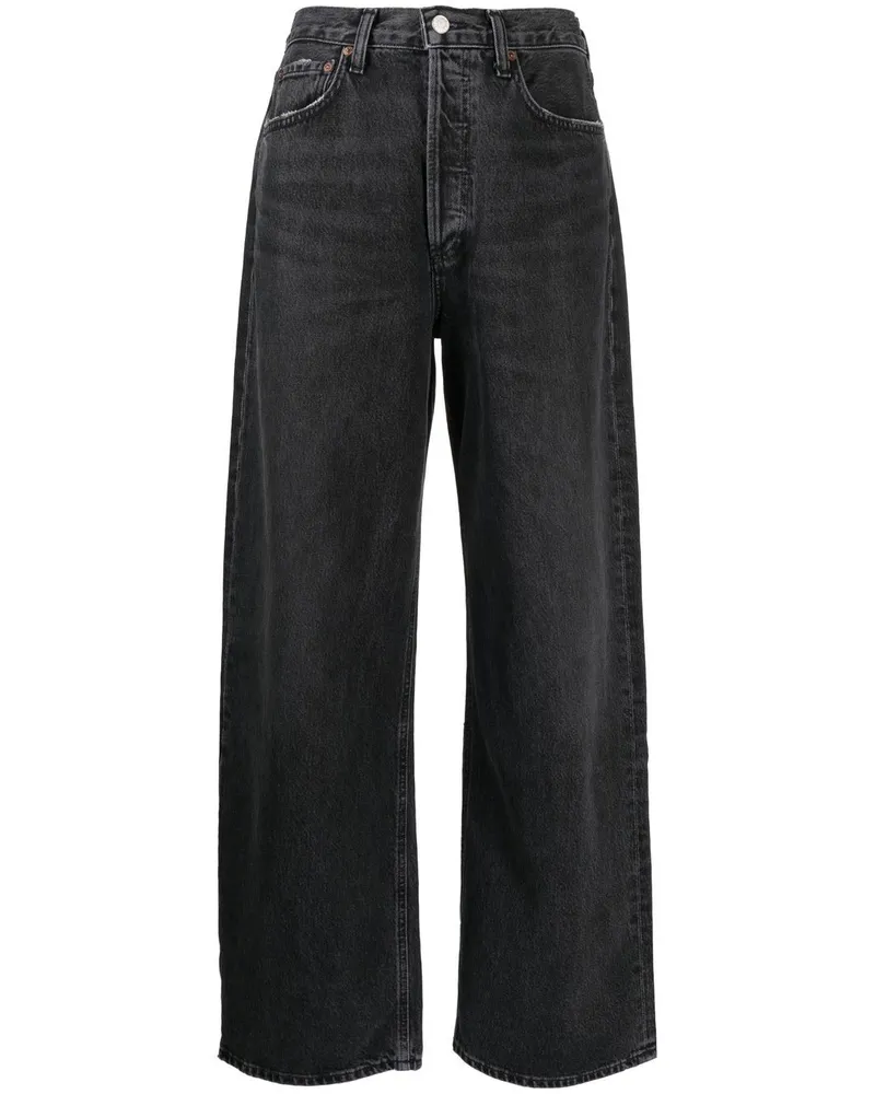 AGOLDE Jeans mit weitem Bein - Schwarz Schwarz