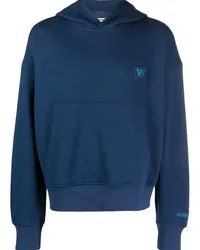 Wooyoungmi Hoodie mit Logo-Stickerei Blau