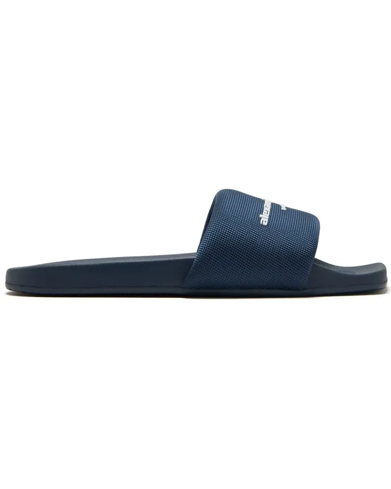 Alexander Wang Flip-Flops mit Logo - Blau Blau