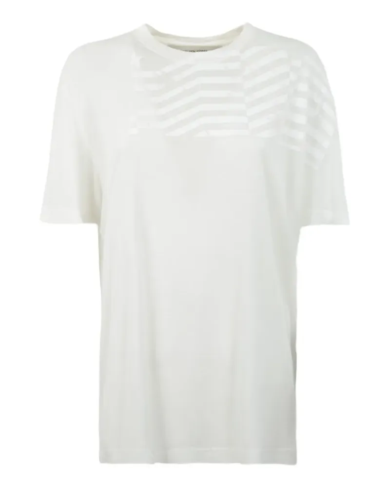 Golden Goose Journey T-Shirt mit Flaggen-Print - Weiß Weiß