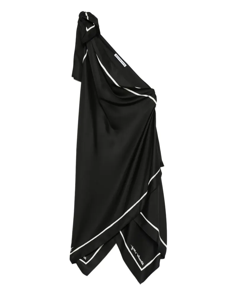Alexander Wang Einschultriges Minikleid - Schwarz Schwarz