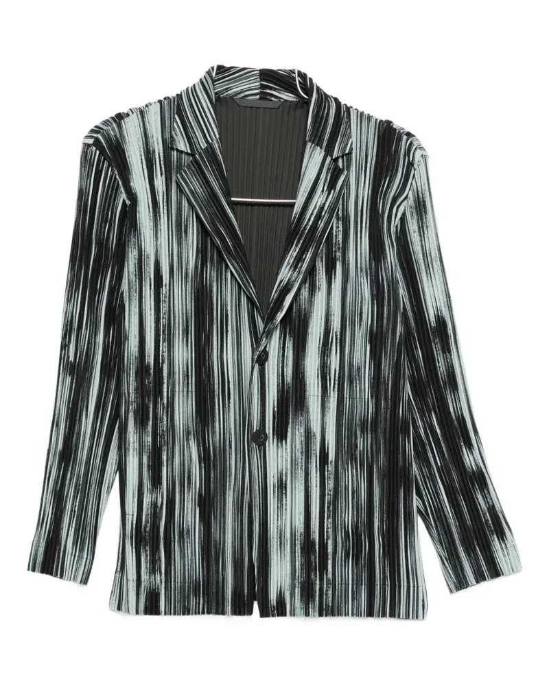 Issey Miyake striped blazer - Schwarz Schwarz