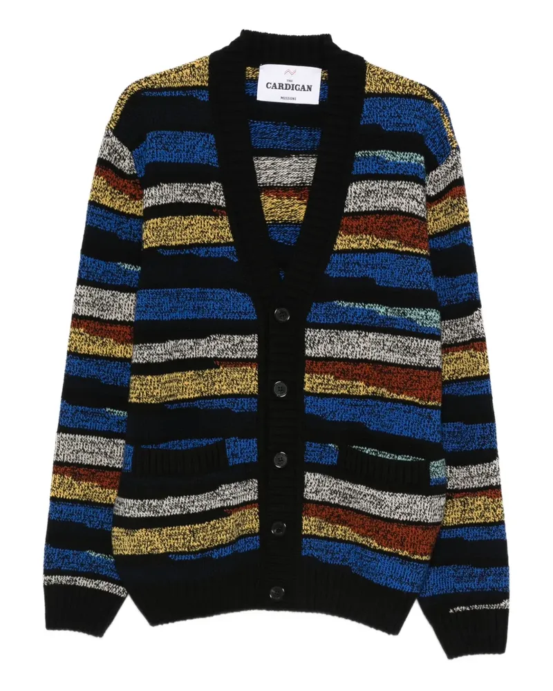 Missoni Cardigan mit Streifenmuster - Schwarz Schwarz