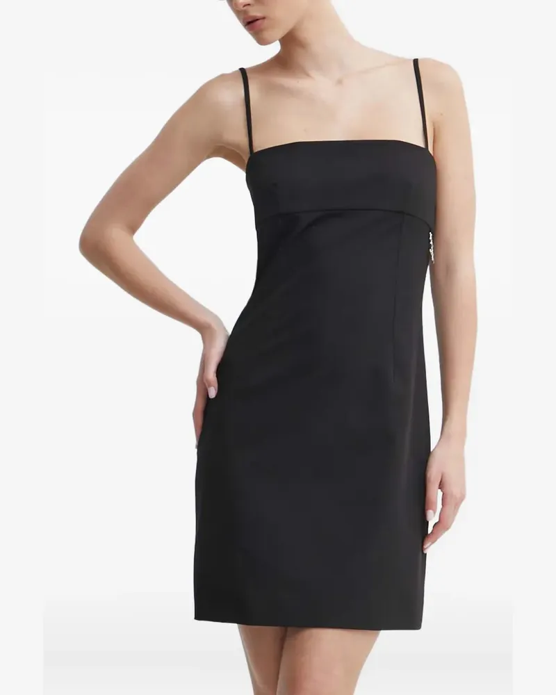 HUGO BOSS Minikleid mit eckigem Ausschnitt - Schwarz Schwarz