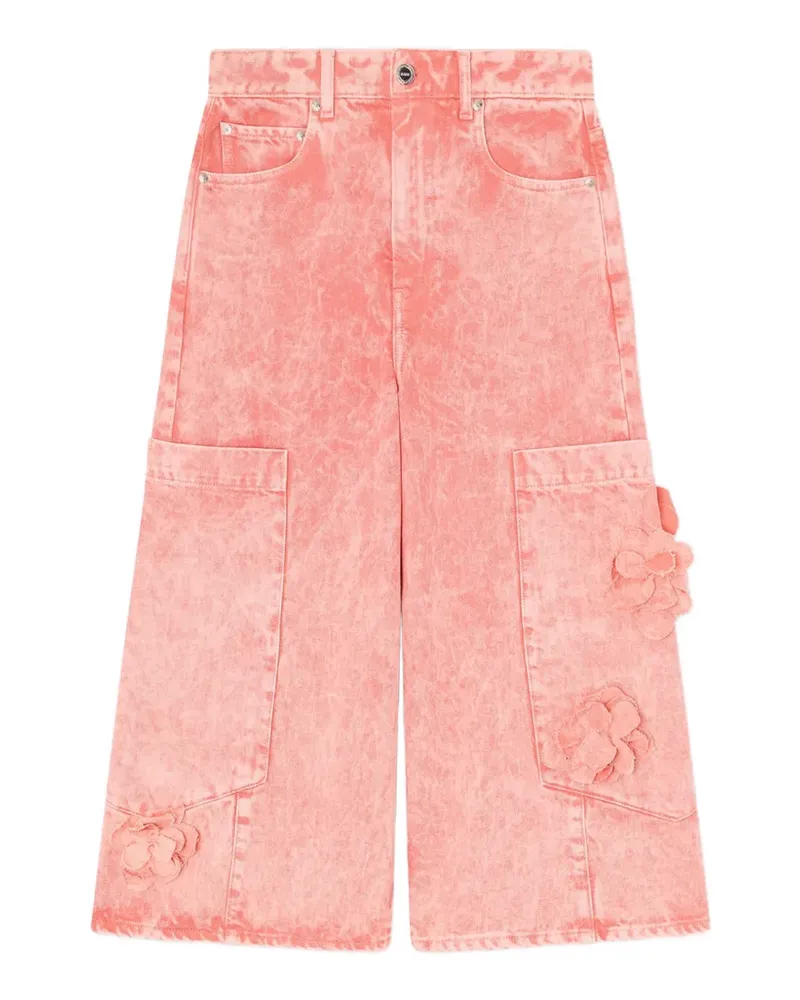 Ganni Jeans mit aufgesetzten Taschen - Orange Orange