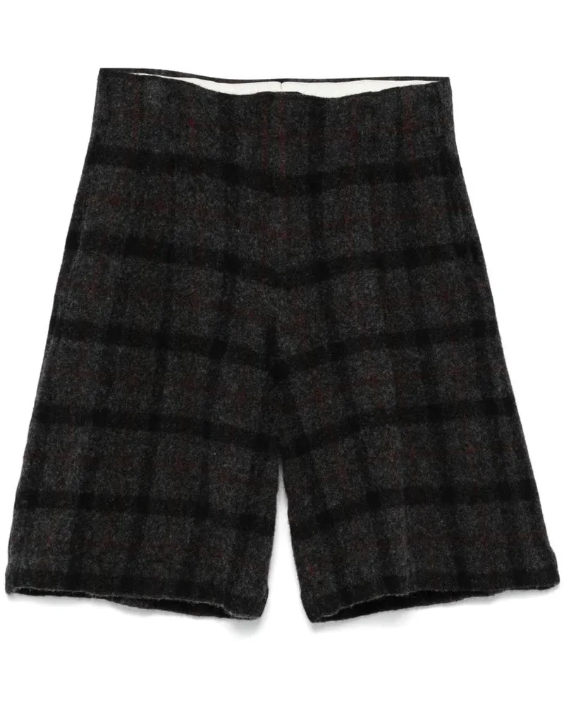 Comme des Garçons Shorts mit Karomuster - Grau Grau