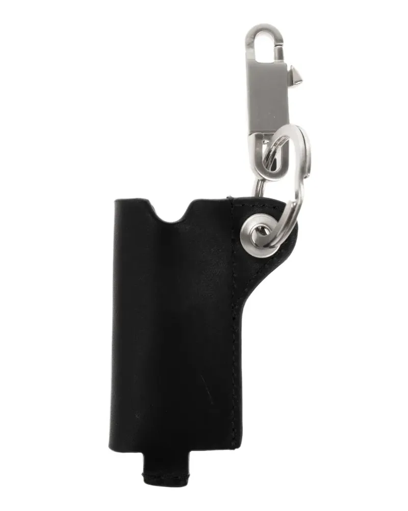 Rick Owens leather lighter case - Schwarz Schwarz