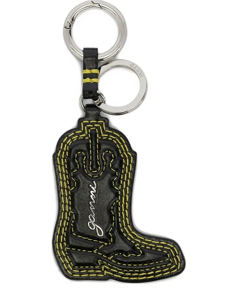 Ganni Stiefel Schlüsselanhänger - Schwarz Schwarz