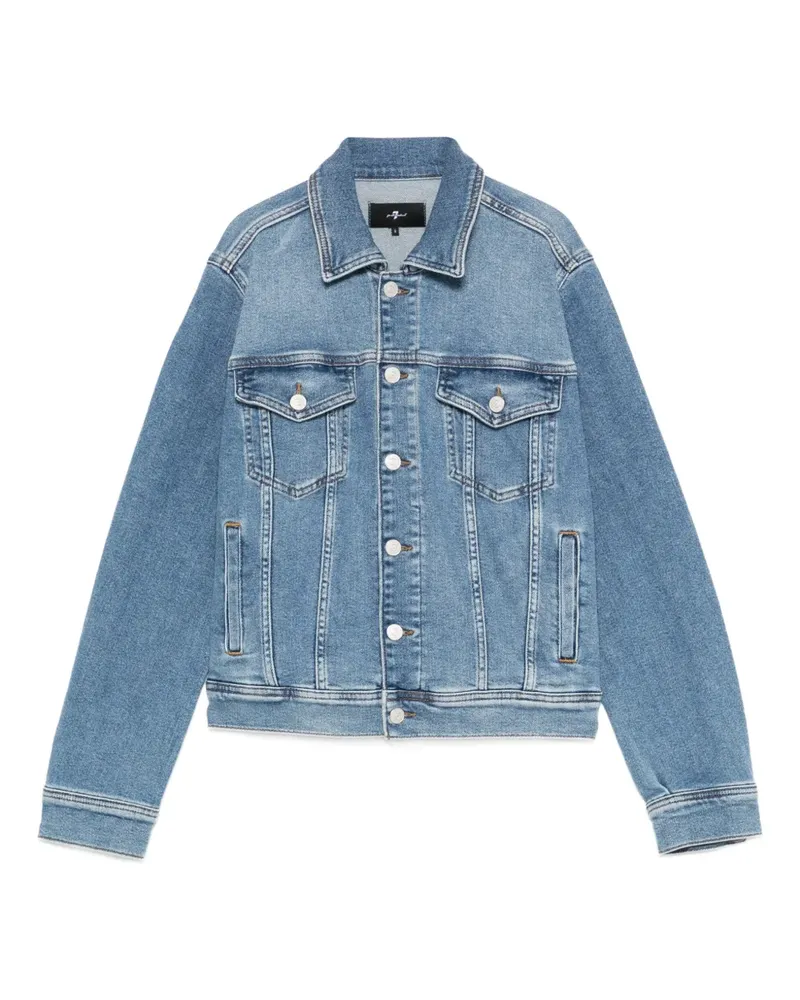Seven7 Adi trucker jacket - Blau Blau