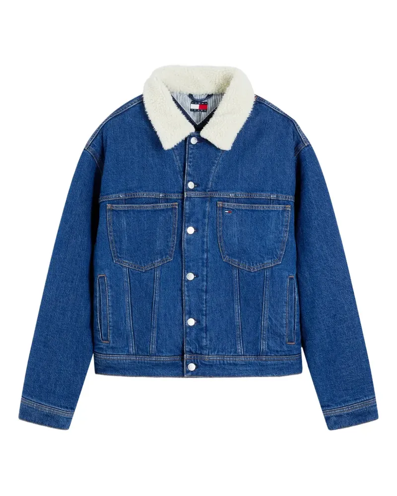 Tommy Hilfiger teddy-collar denim jacket - Blau Blau