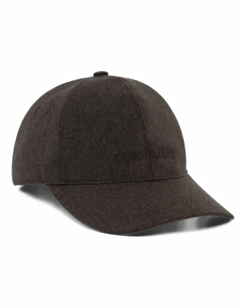 Corneliani Baseballkappe mit Logo-Stickerei - Braun Braun