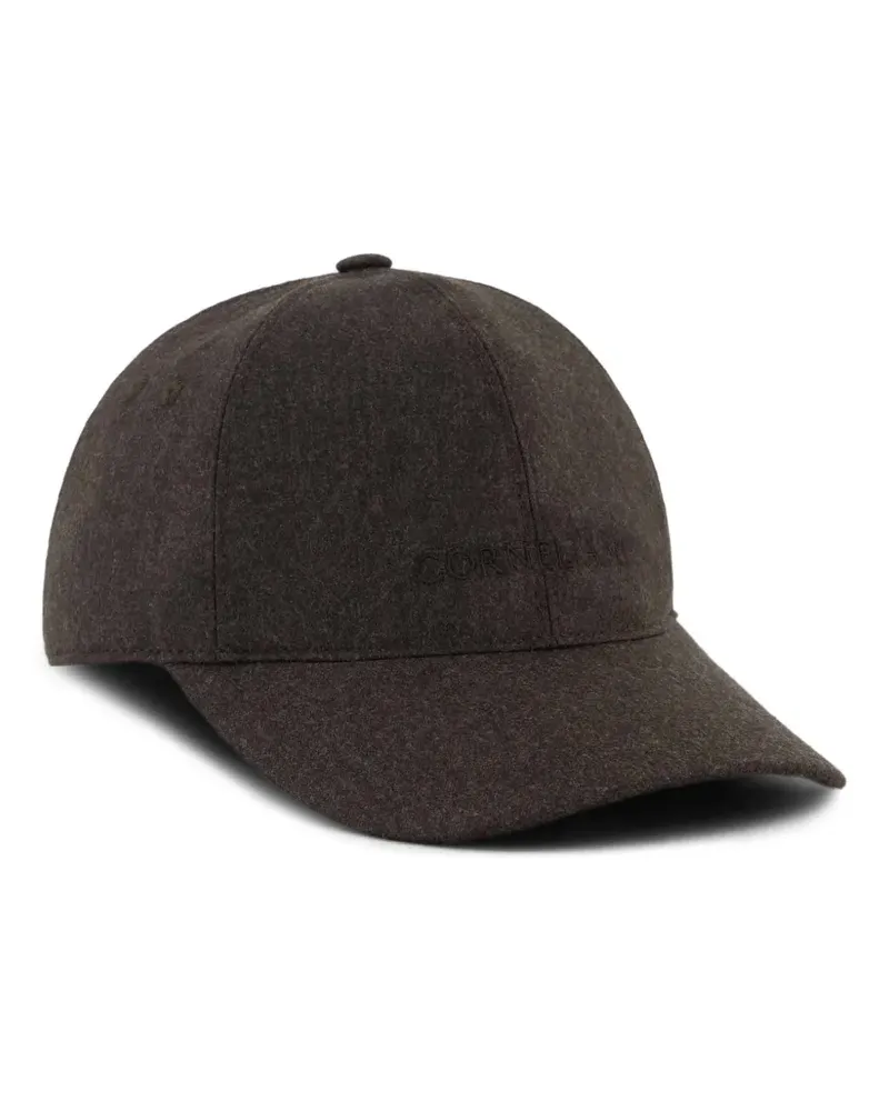 Corneliani Baseballkappe mit Logo-Stickerei - Braun Braun