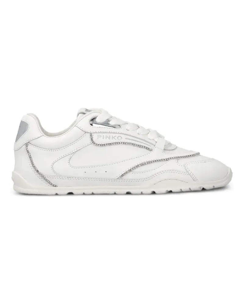 Pinko Sneakers mit Kristallen - Weiß Weiß