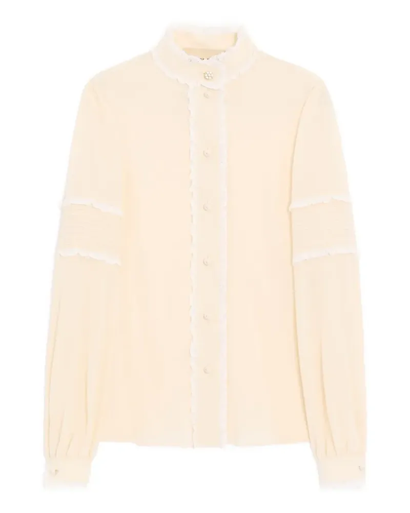 Valentino Garavani crepe de chine shirt - Nude Nude