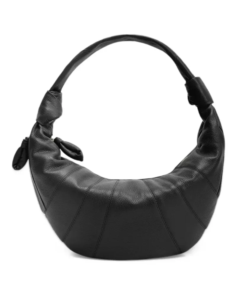 Christophe Lemaire Fortune Croissant Tasche aus Leder - Schwarz Schwarz