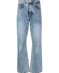 JEANERICA Gerade Jeans mit Logo-Patch Blau