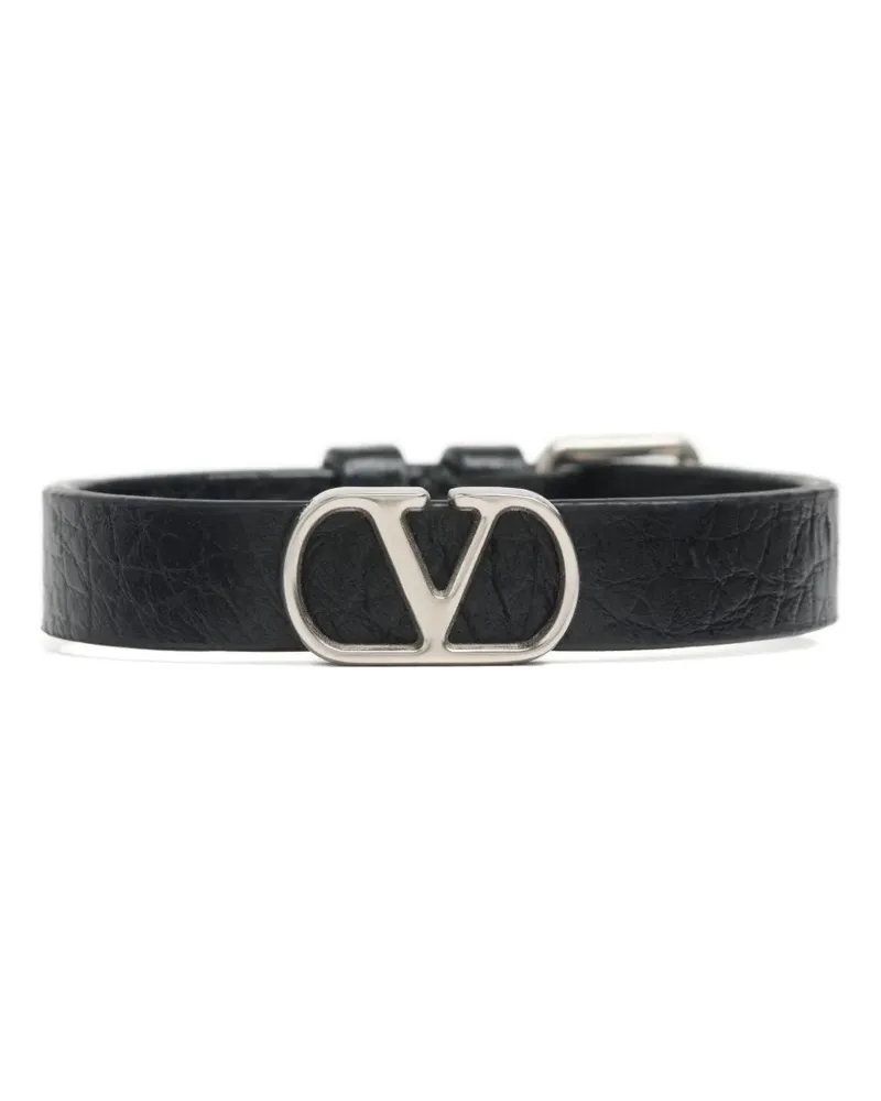 Valentino Garavani VLogo Signature Lederarmband - Schwarz Schwarz