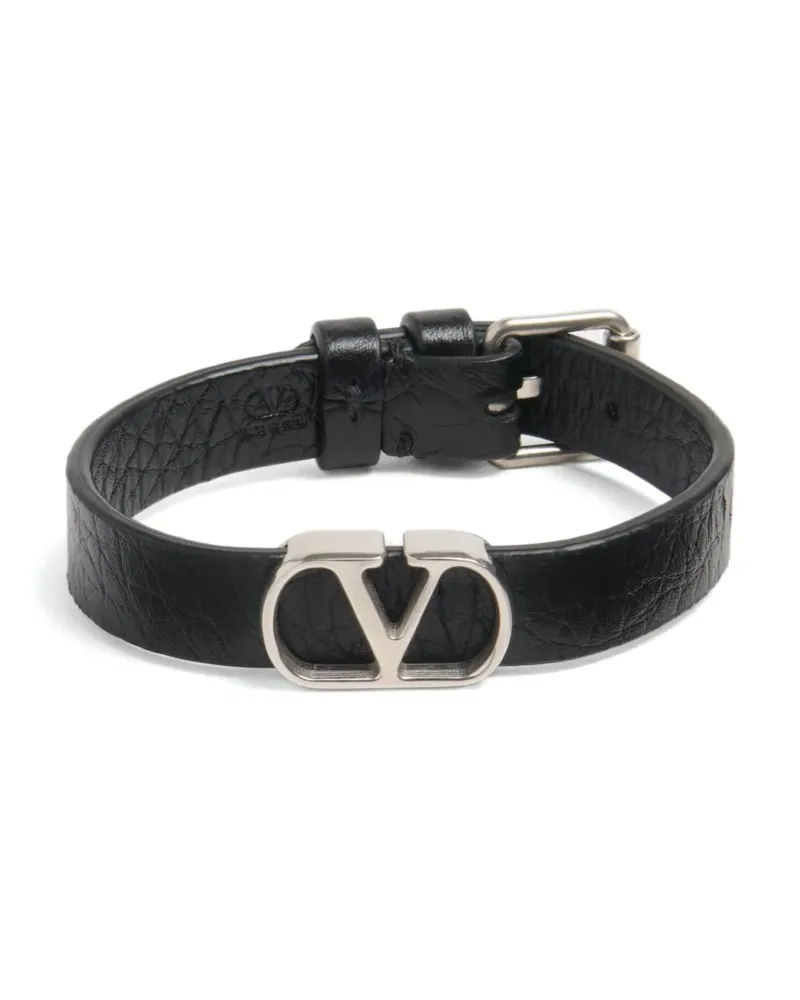 Valentino Garavani VLogo Signature Lederarmband - Schwarz Schwarz