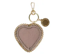 Herzmotiv-Schlüsselanhänger mit Kettendetail - Nude