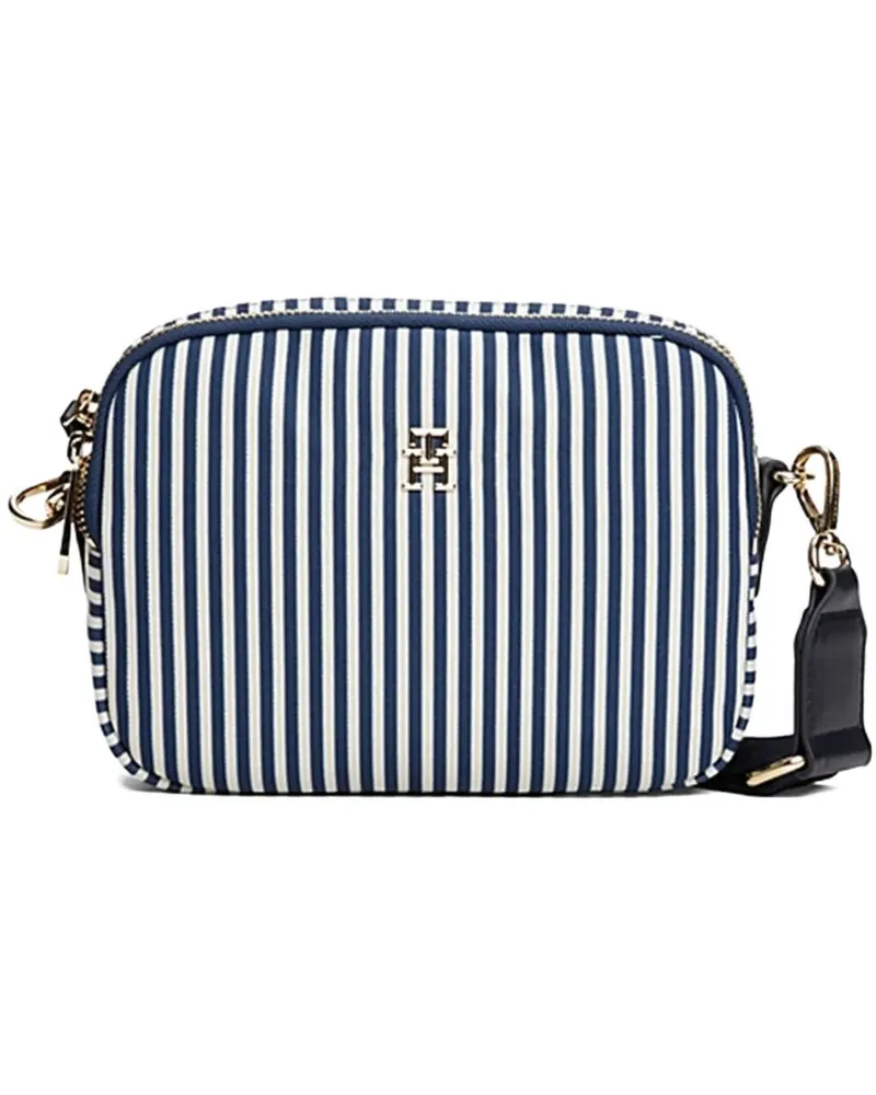 Tommy Hilfiger Gestreifte Umhängetasche - Blau Blau