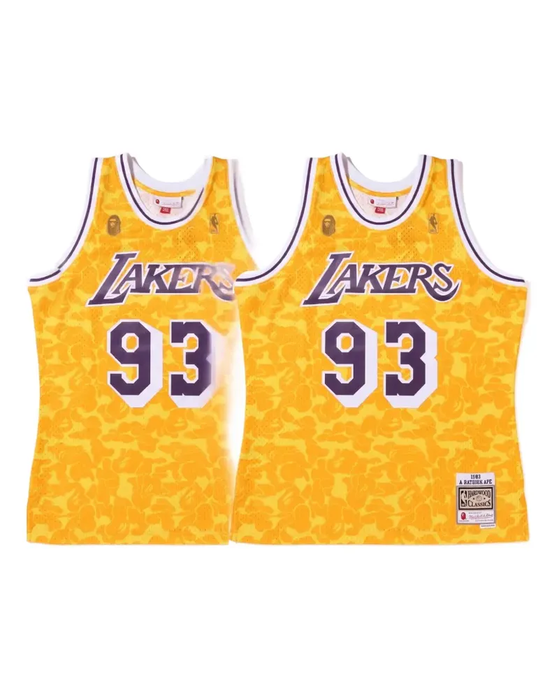 BAPE ABC Camo Lakers jersey - Gelb Gelb