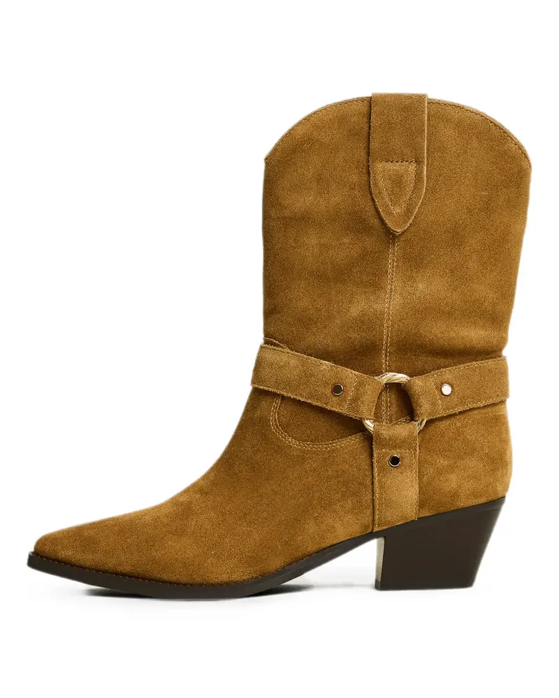 Twin-Set Stiefeletten aus Wildleder - Braun Braun