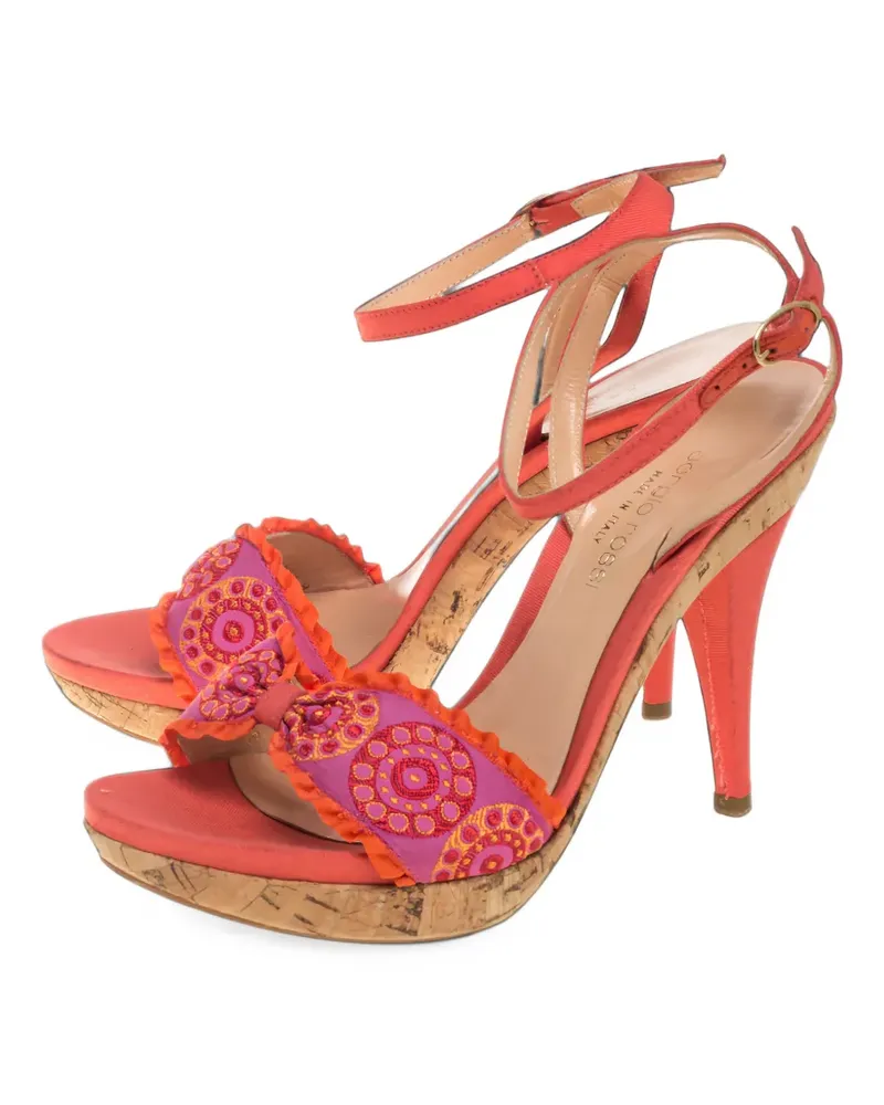 Sergio Rossi Sandalen mit Knöchelriemen - Orange Orange