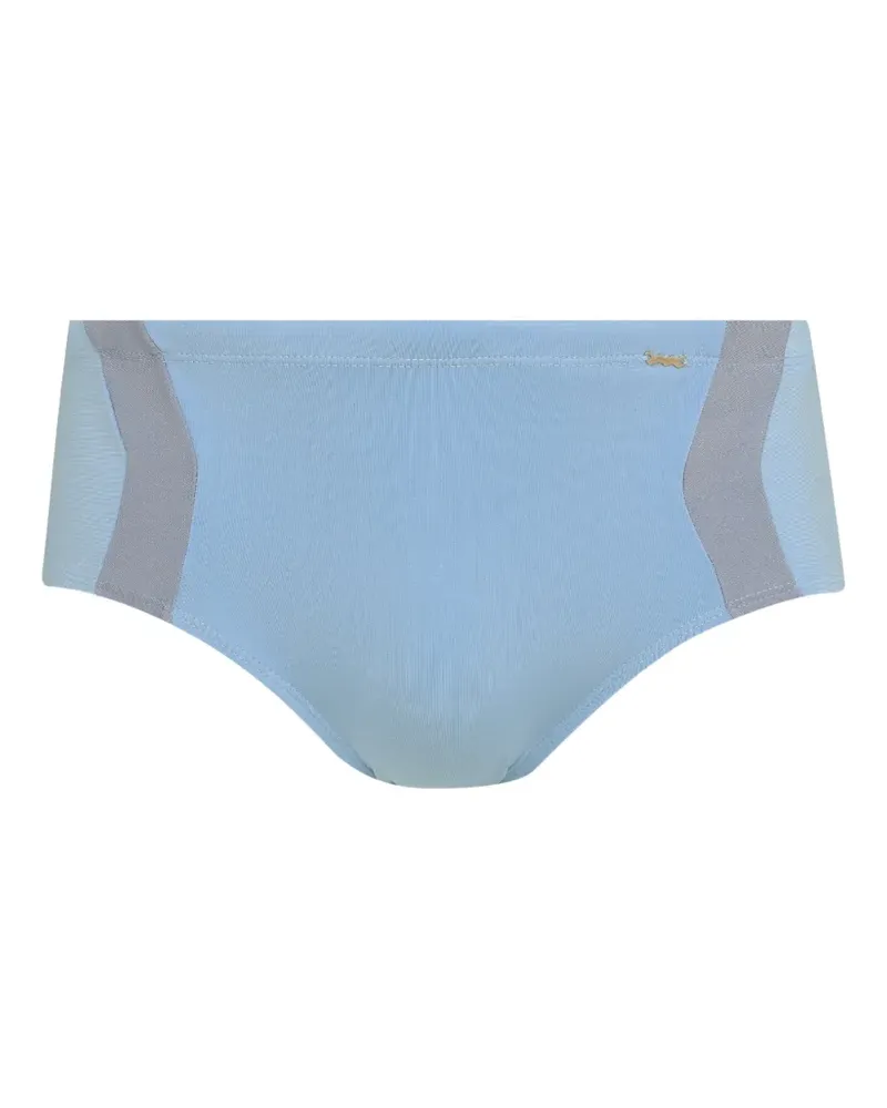 Amir Slama panelled swimming trunks - Blau Blau
