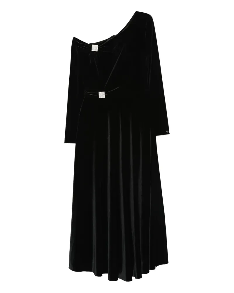 NISSA Midikleid mit Kristallen - Schwarz Schwarz