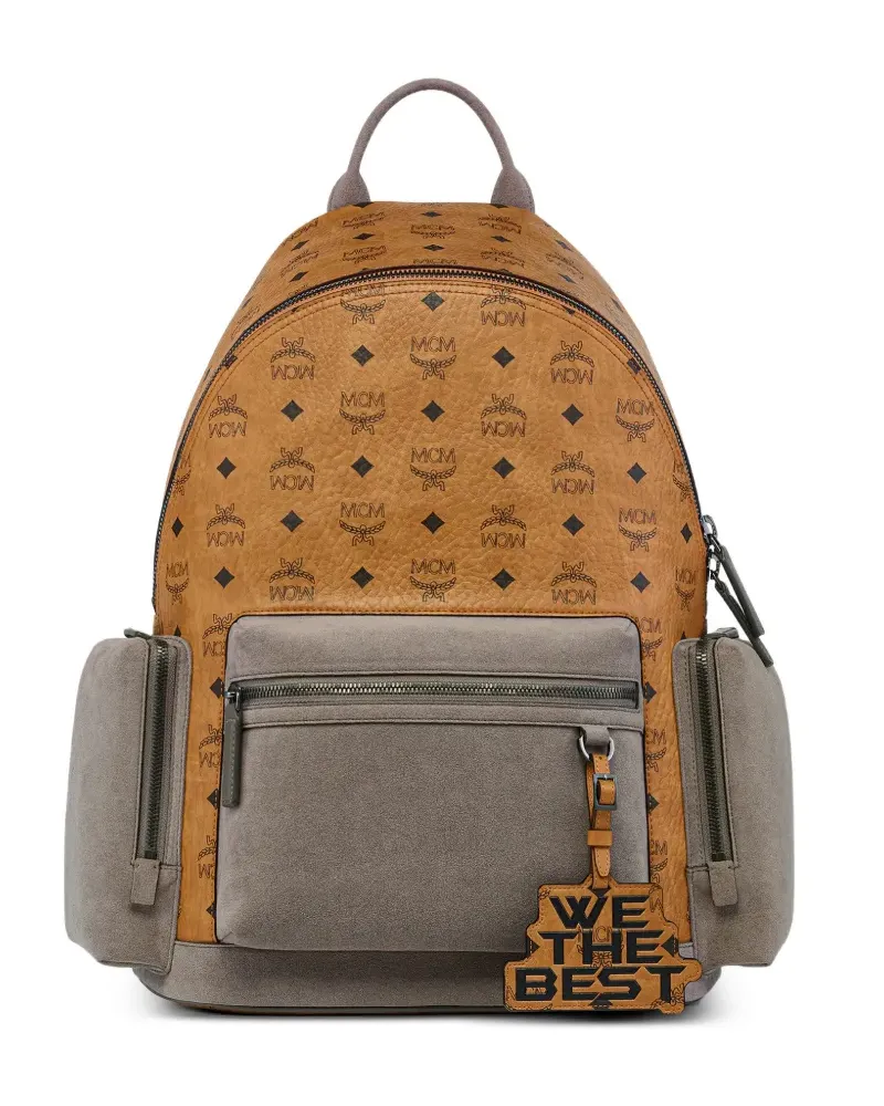 MCM x We The Best Stark medium Visetos-print backpack - Braun Braun