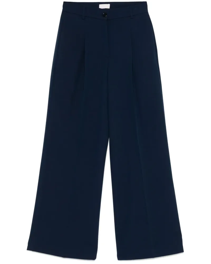 Liu Jo Hose mit Bundfalten - Blau Blau