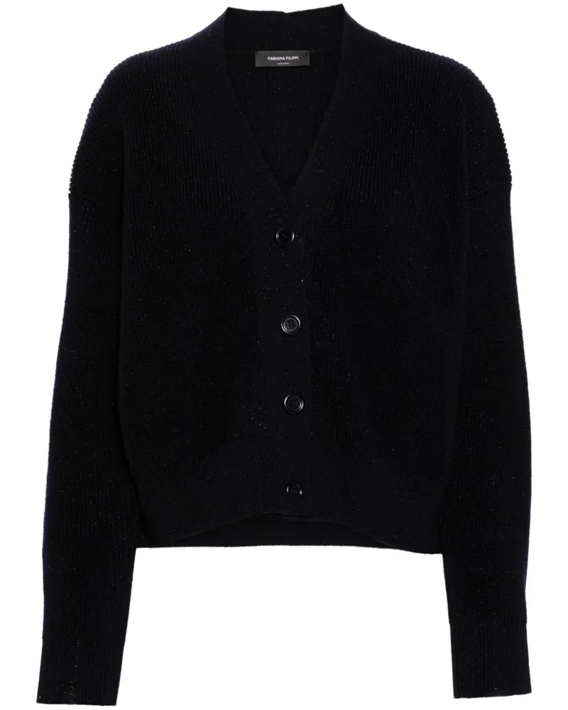 Fabiana Filippi Grob gestrickter Cardigan - Blau Blau