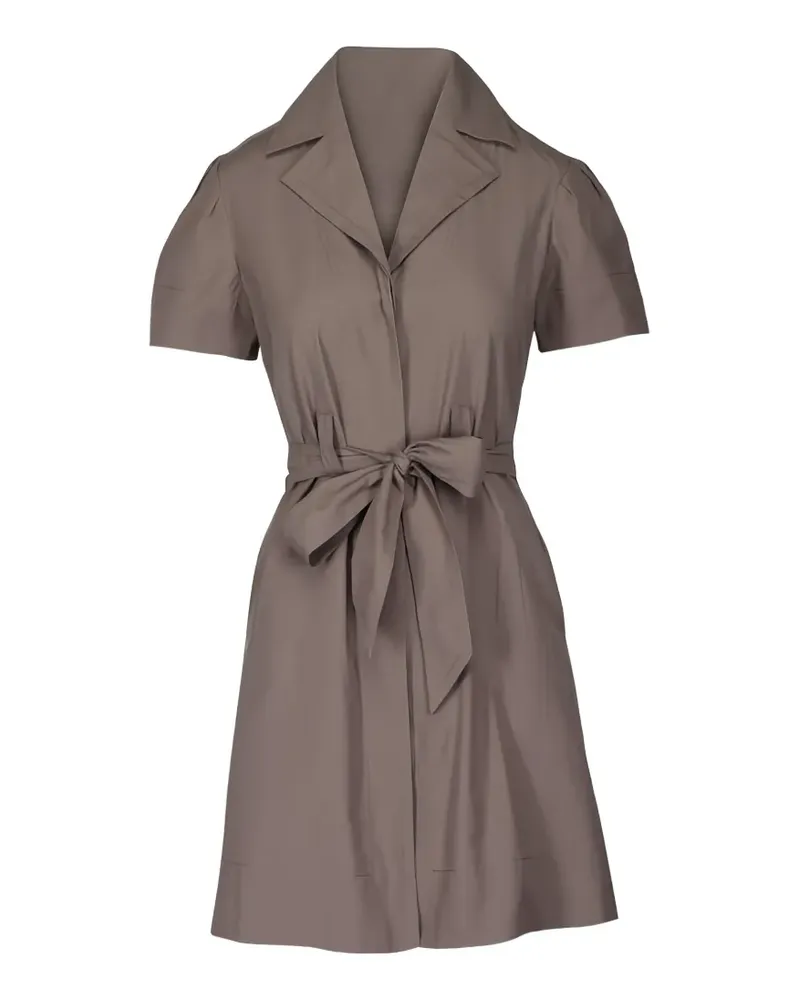 Brochu Walker Monaco belted short-sleeve mini dress - Braun Braun