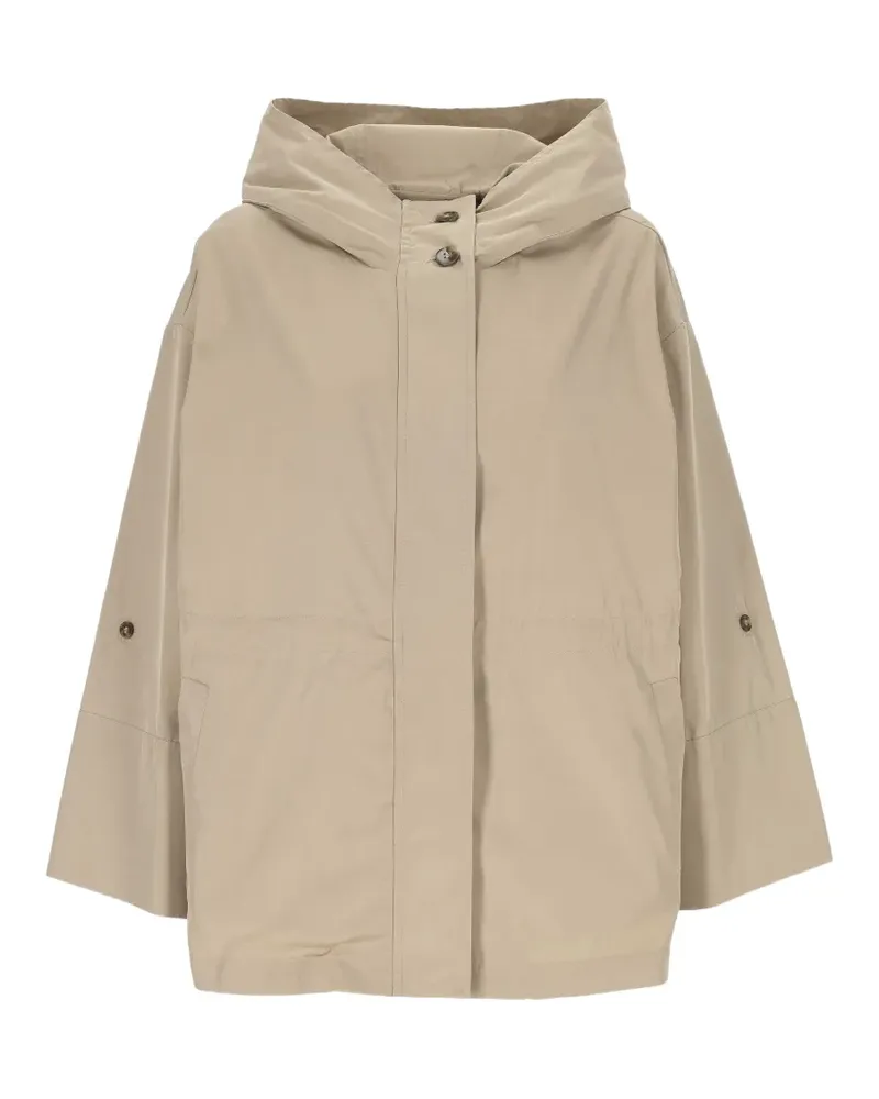 MARELLA hooded drawstring-waist parka - Nude Nude