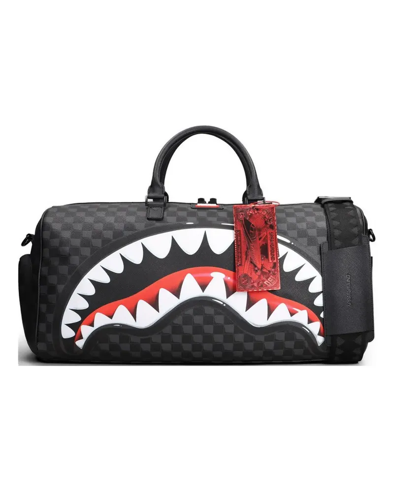 Sprayground checkered duffle bag - Grau Grau