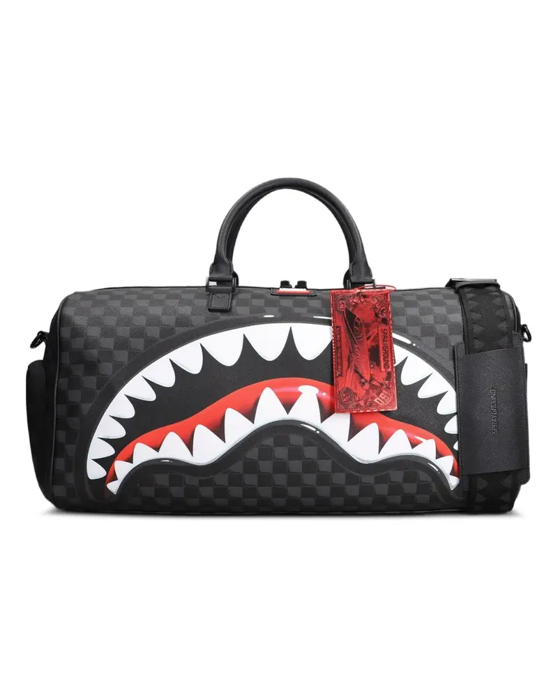 Sprayground checkered duffle bag - Grau Grau