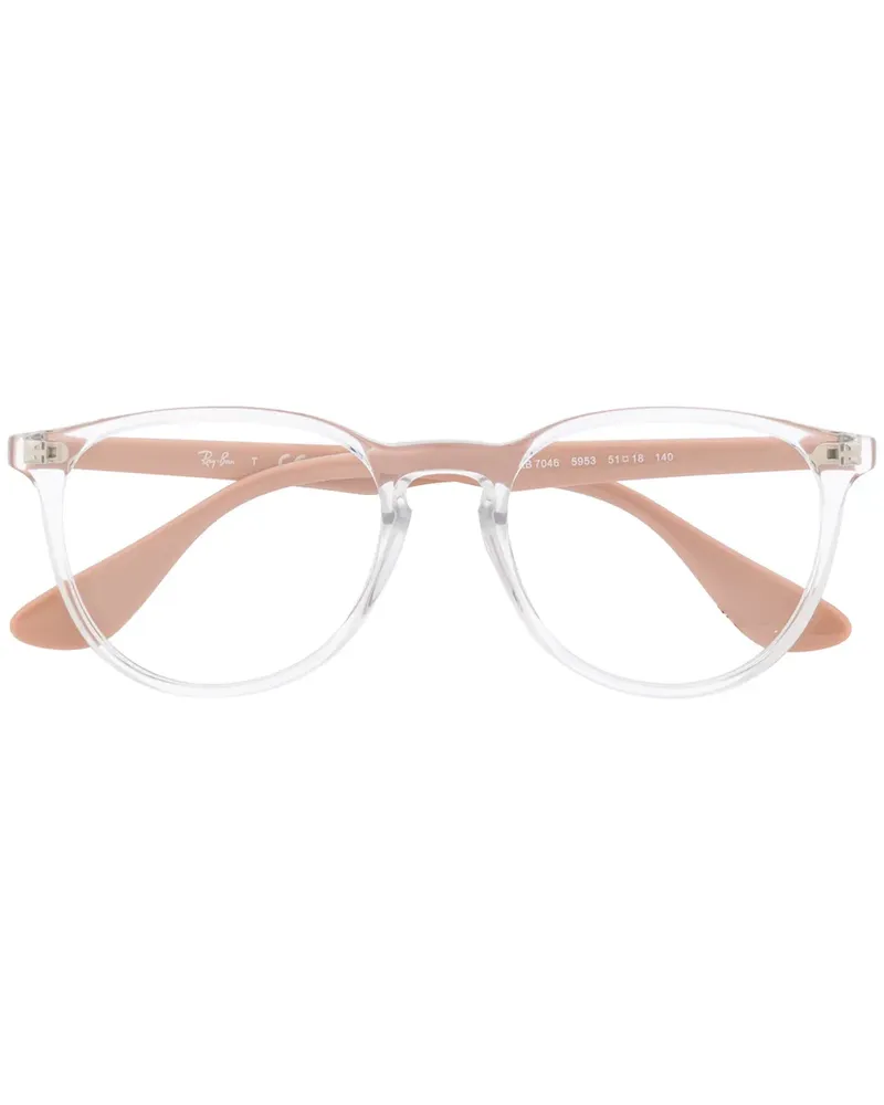 Ray Ban Brille mit eckigem Gestell - Weiß Weiß