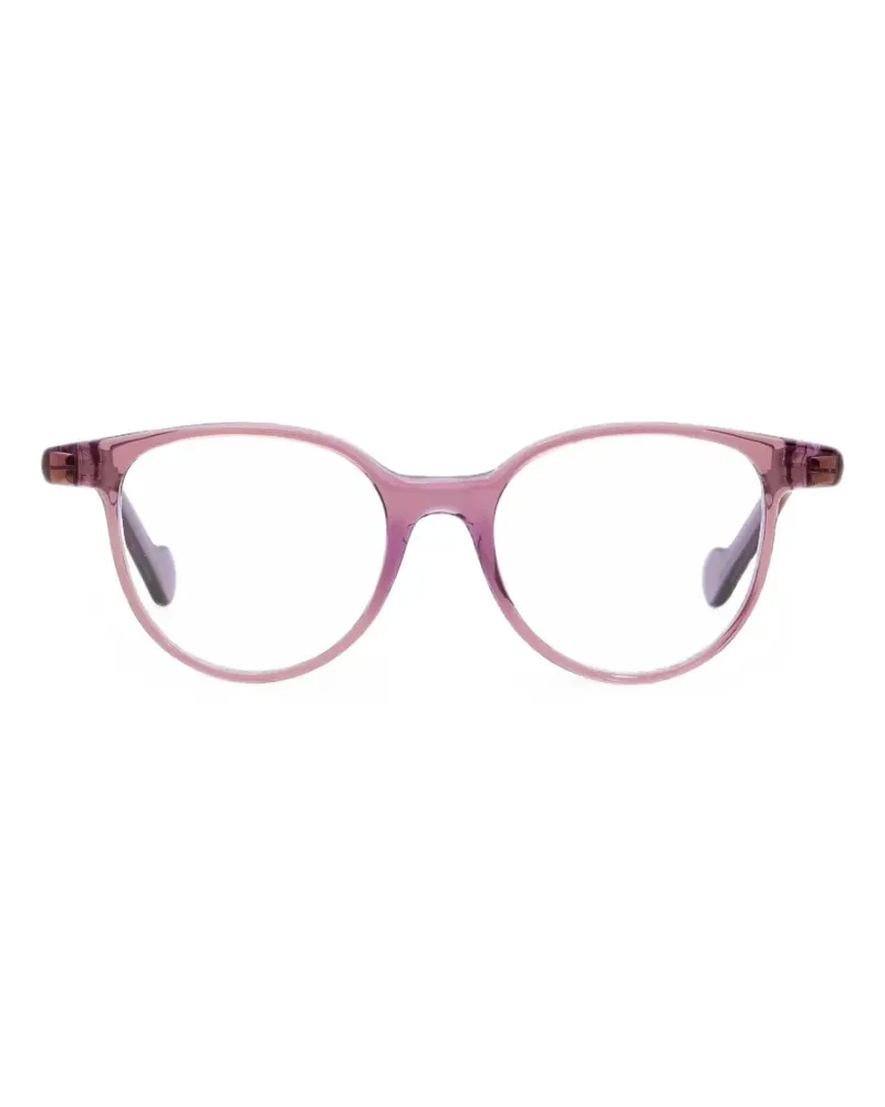 Moncler Brille mit rundem Gestell - Rosa Rosa