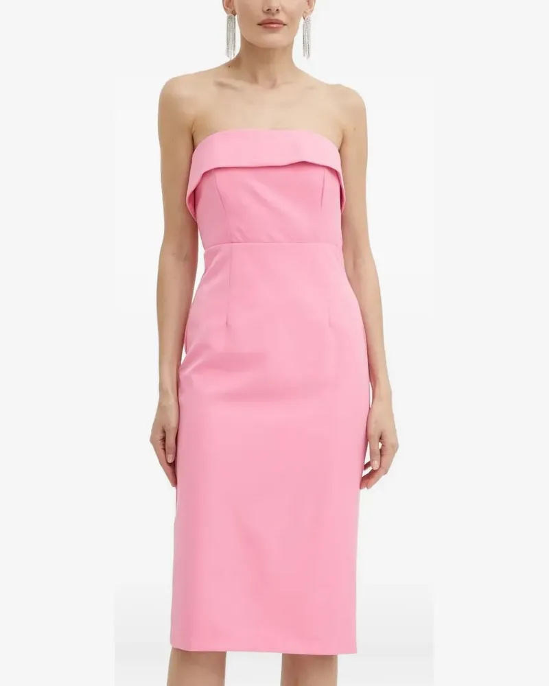Bardot Schulterfreies Midikleid - Rosa Rosa