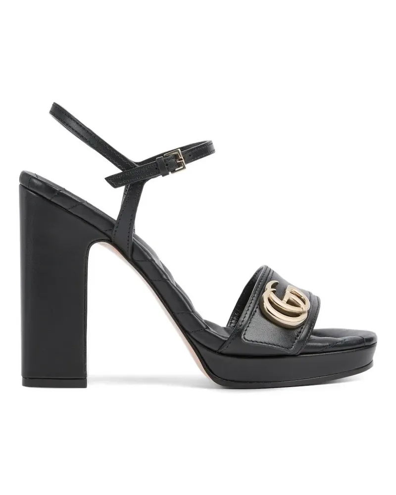 Gucci Double G matelassé sandals - Schwarz Schwarz