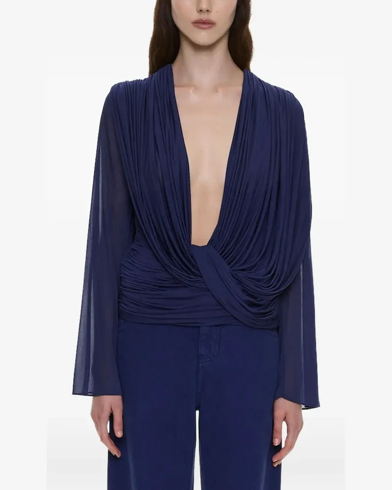 Christopher Esber Ripple Drape blouse - Blau Blau