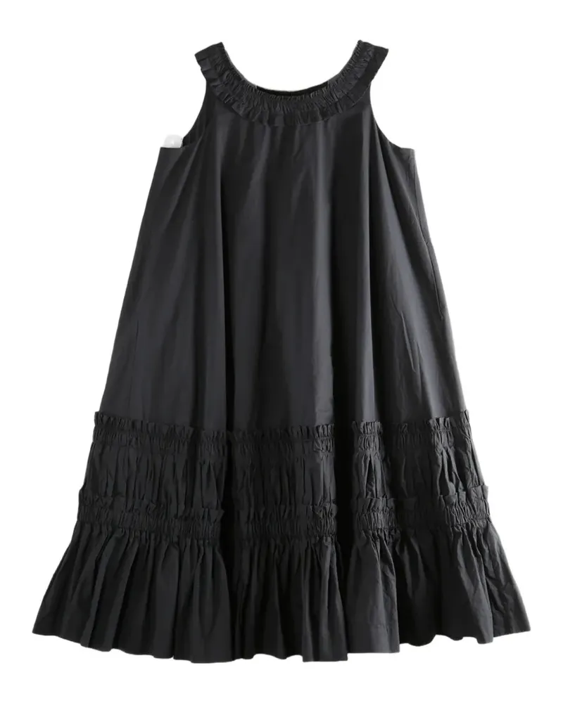 Casey Casey ruffled midi dress - Schwarz Schwarz