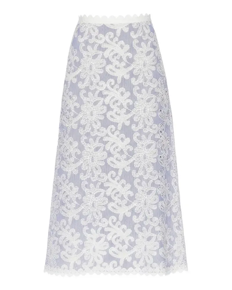 WAIMARI Nina lace midi skirt - Blau Blau