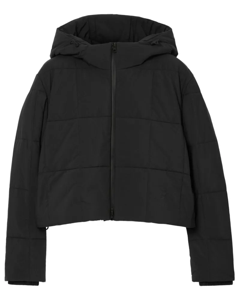 Burberry Gesteppte Cropped-Jacke - Schwarz Schwarz