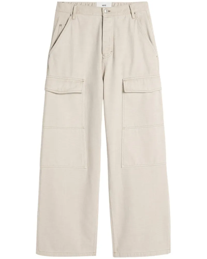 AMI Paris Worker Baggy-Jeans - Nude Nude