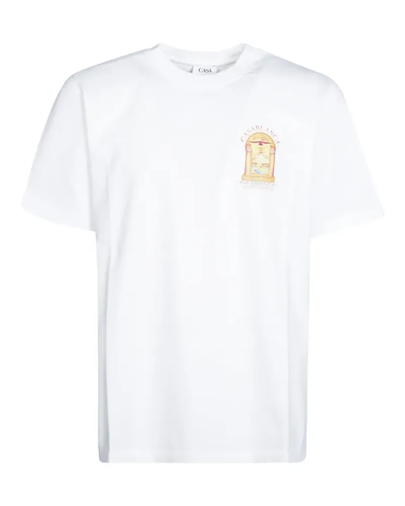 Casablanca Paris Hermons Mirage-print T-shirt - Weiß Weiß
