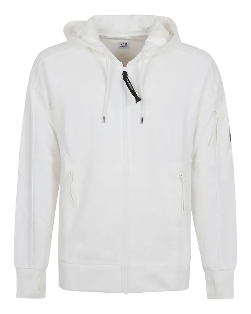 C.P. Company Sweatshirtjacke mit Kapuze - Weiß Weiß