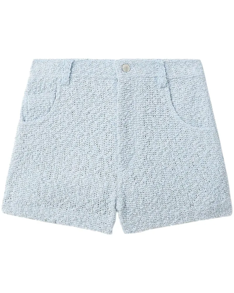 IRO Tweed-Shorts mit hohem Bund - Blau Blau