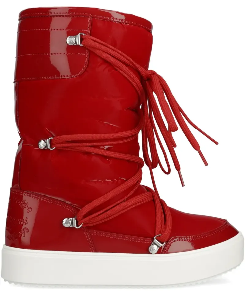 Chiara Ferragni Schnürstiefel mit Logo-Prägung - Rot Rot